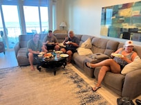 The primary living room had lots of seating and a great view