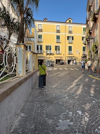 From the street