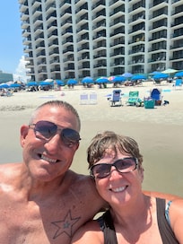 Relaxing at the beach