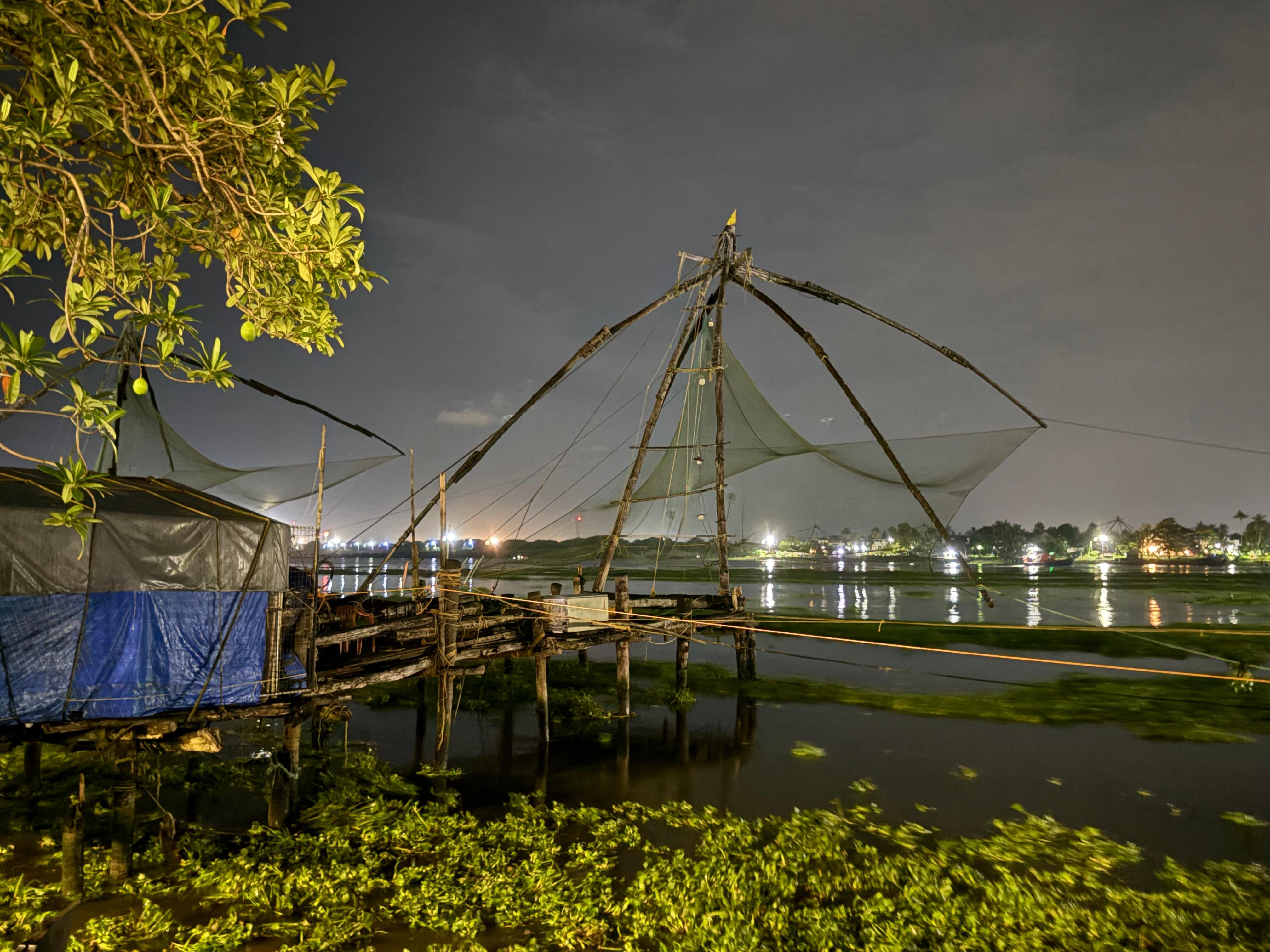 Chinese fishing nets 1 minute away