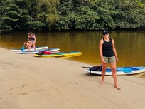 Paddle boarding in Hanalei