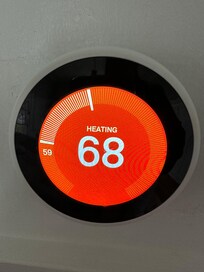 We could only get it to 59 for 2 minutes and then went back to 58. It was this way all night and the following day (checkout). It said it was heating, but did nothing.