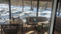 back deck/winter wonderland