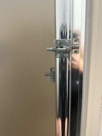 Unaligned Bathroom shower bolt master bath