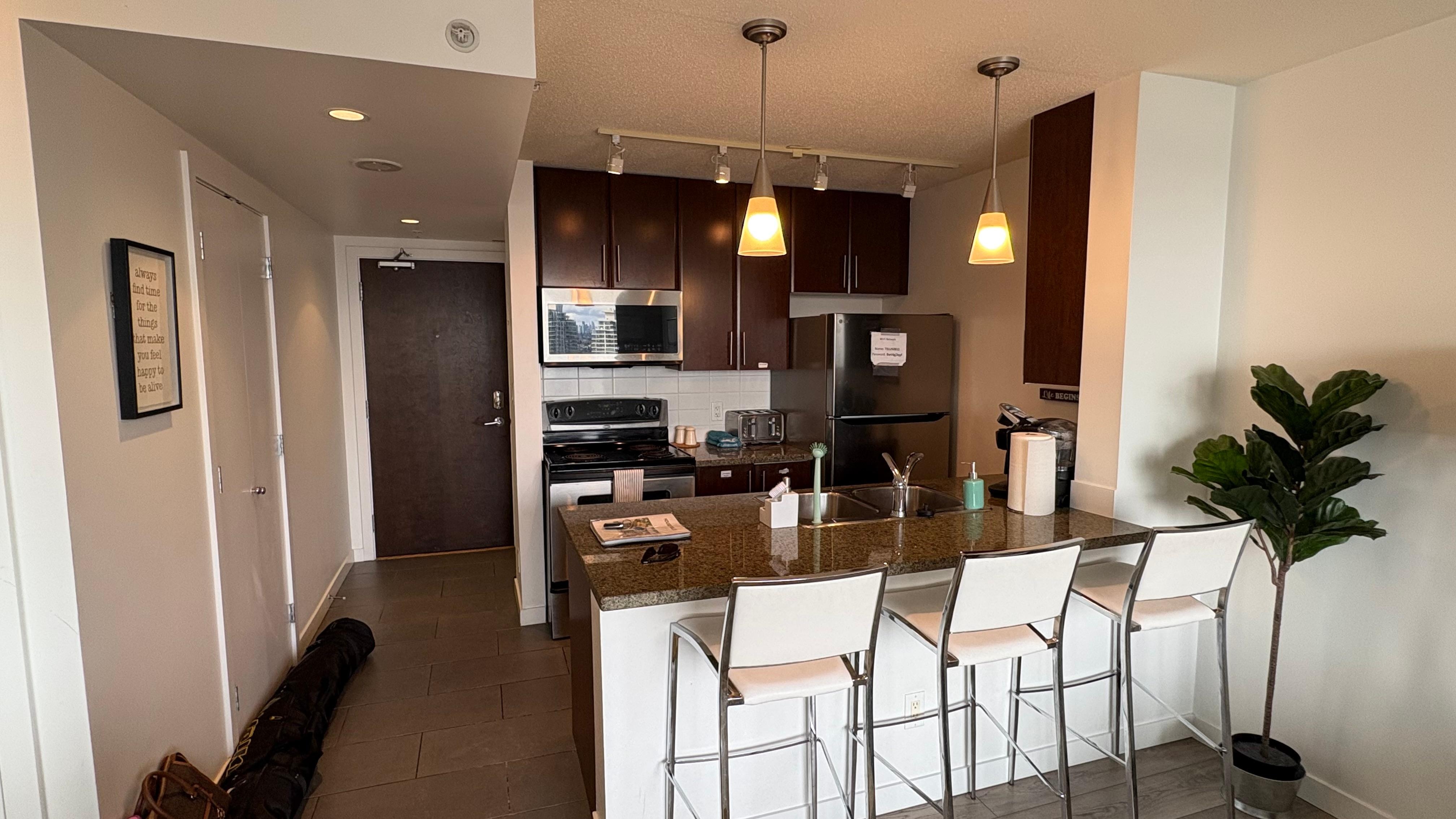 Kitchen and entrance 