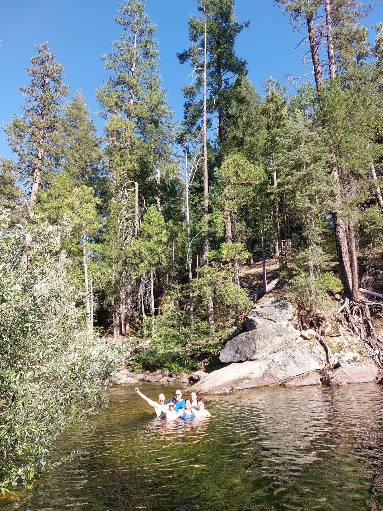 Very close from the cabin.