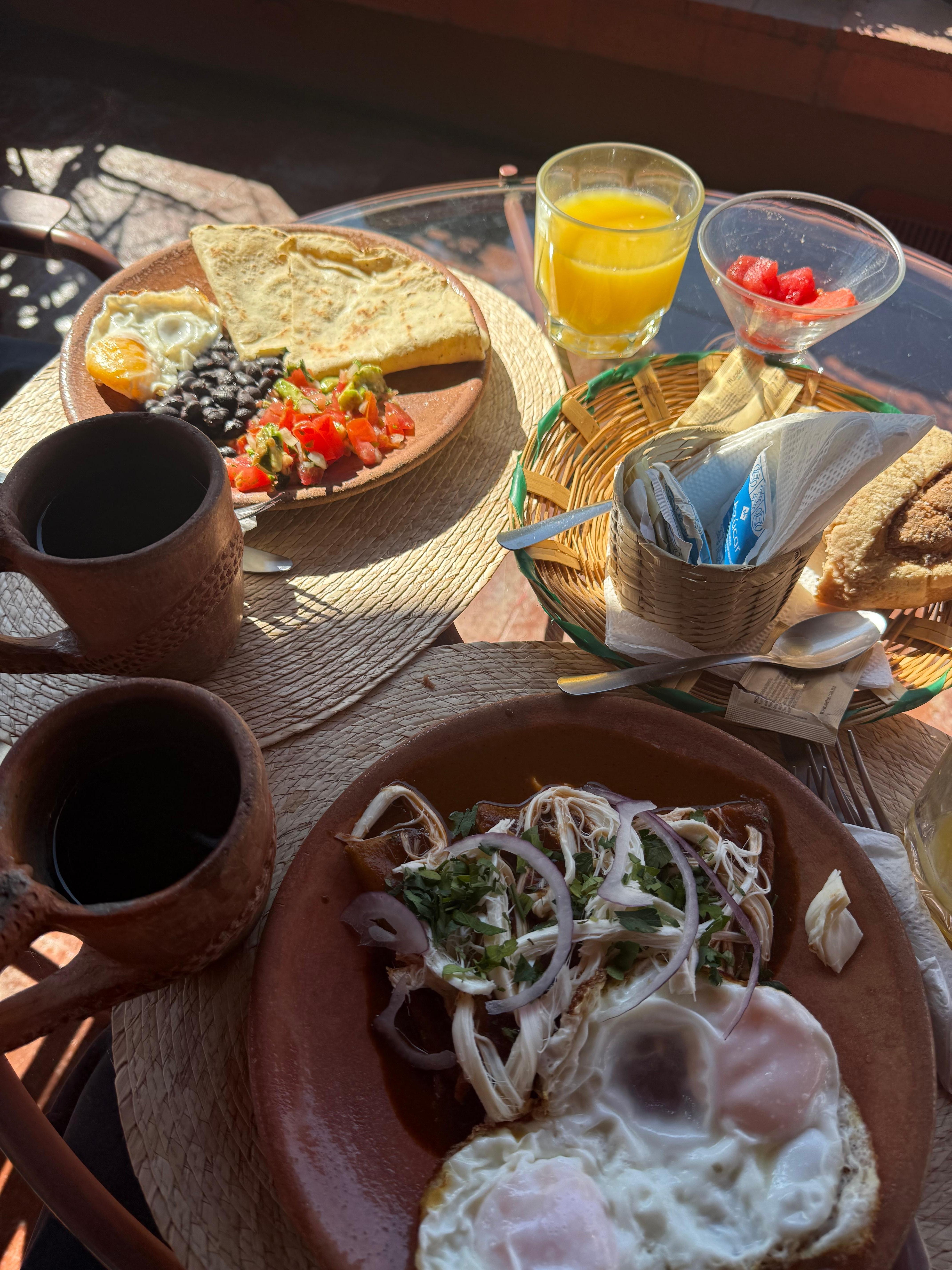 Freshly made breakfast daily 