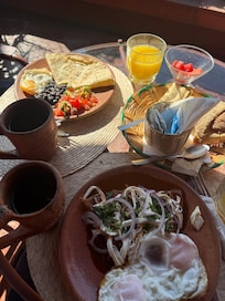 Freshly made breakfast daily