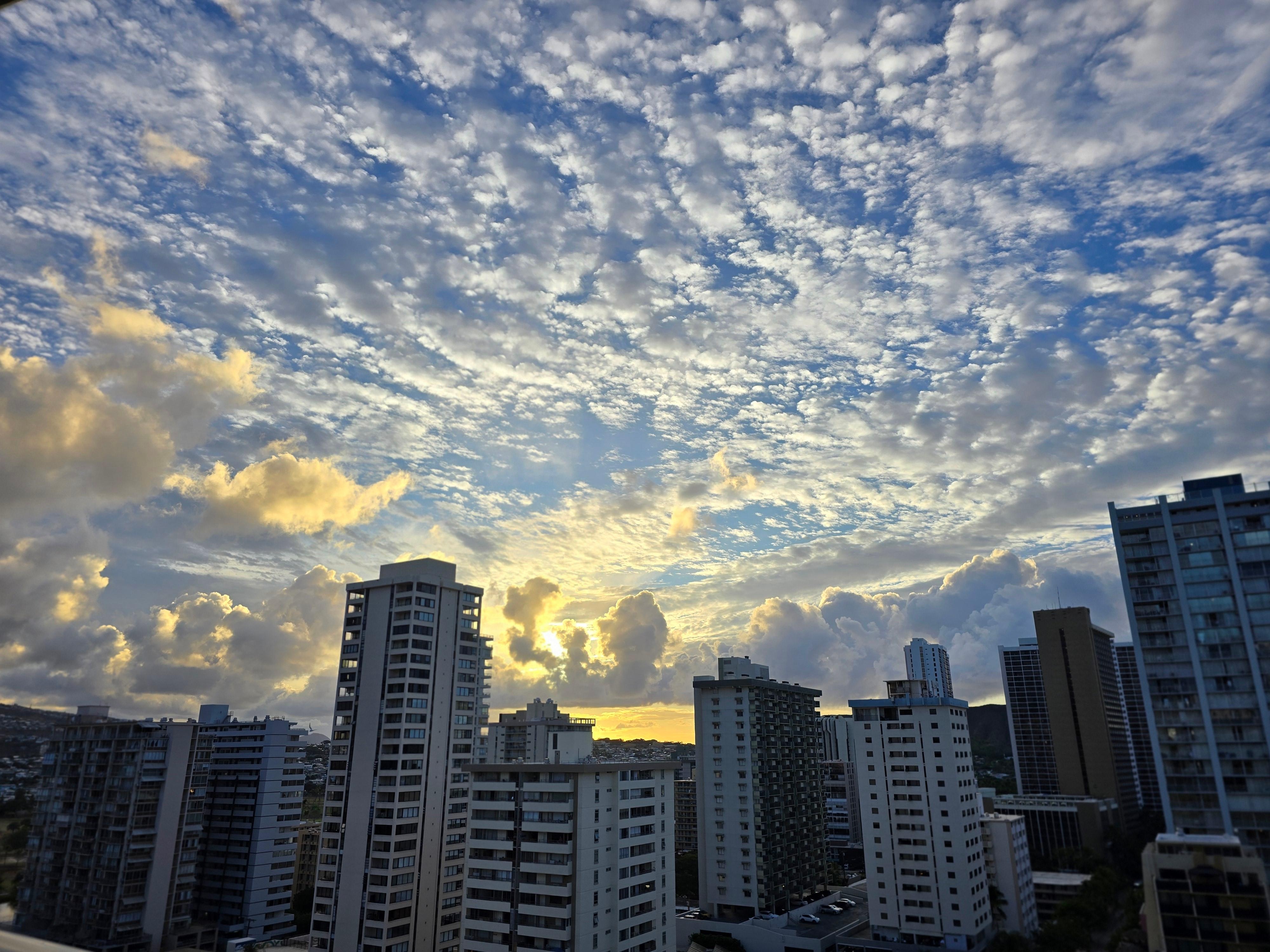Amazing view of the sunrise from our lanai