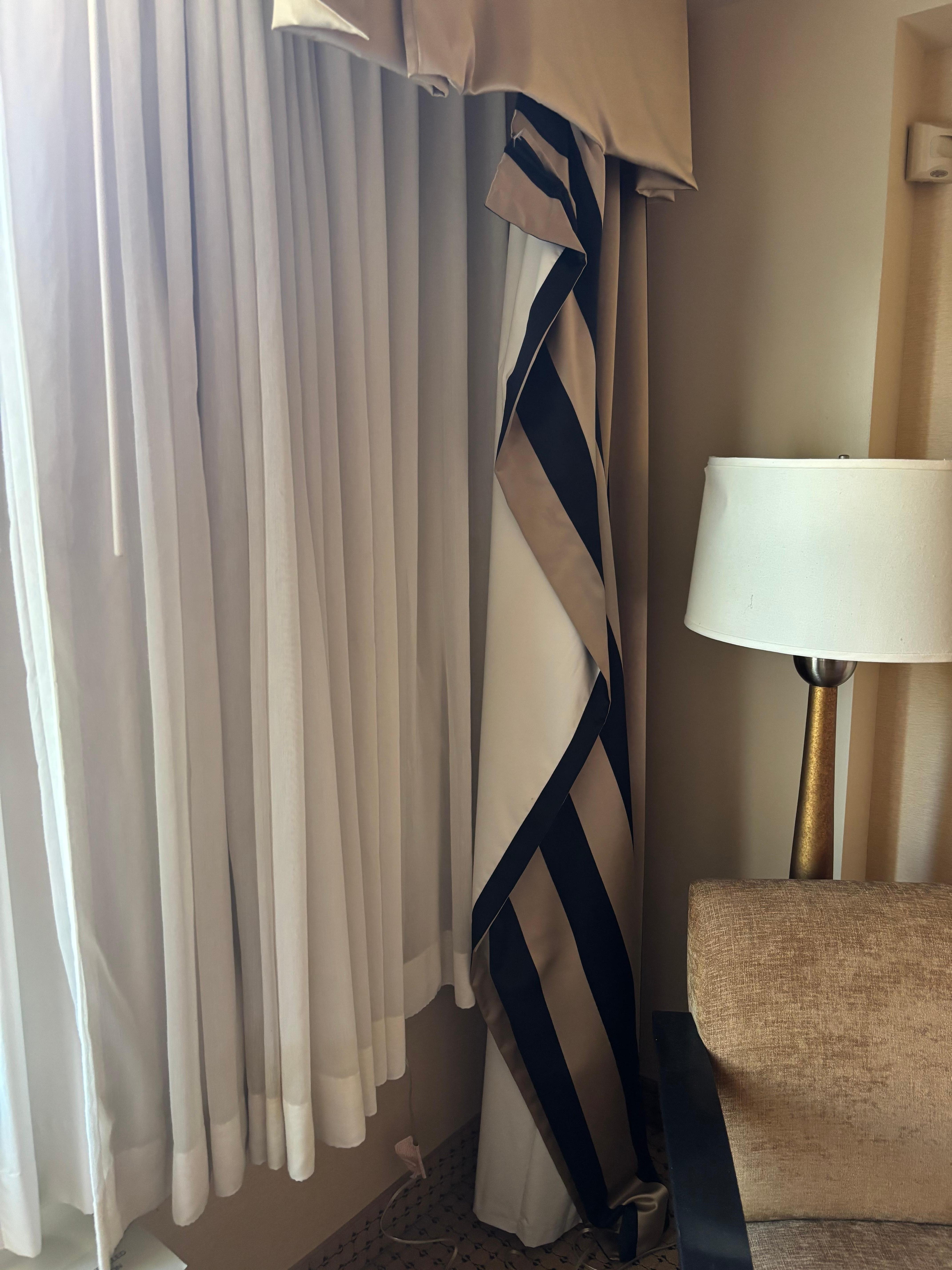 Curtains were a hot mess and dirty