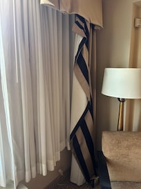 Curtains were a hot mess and dirty