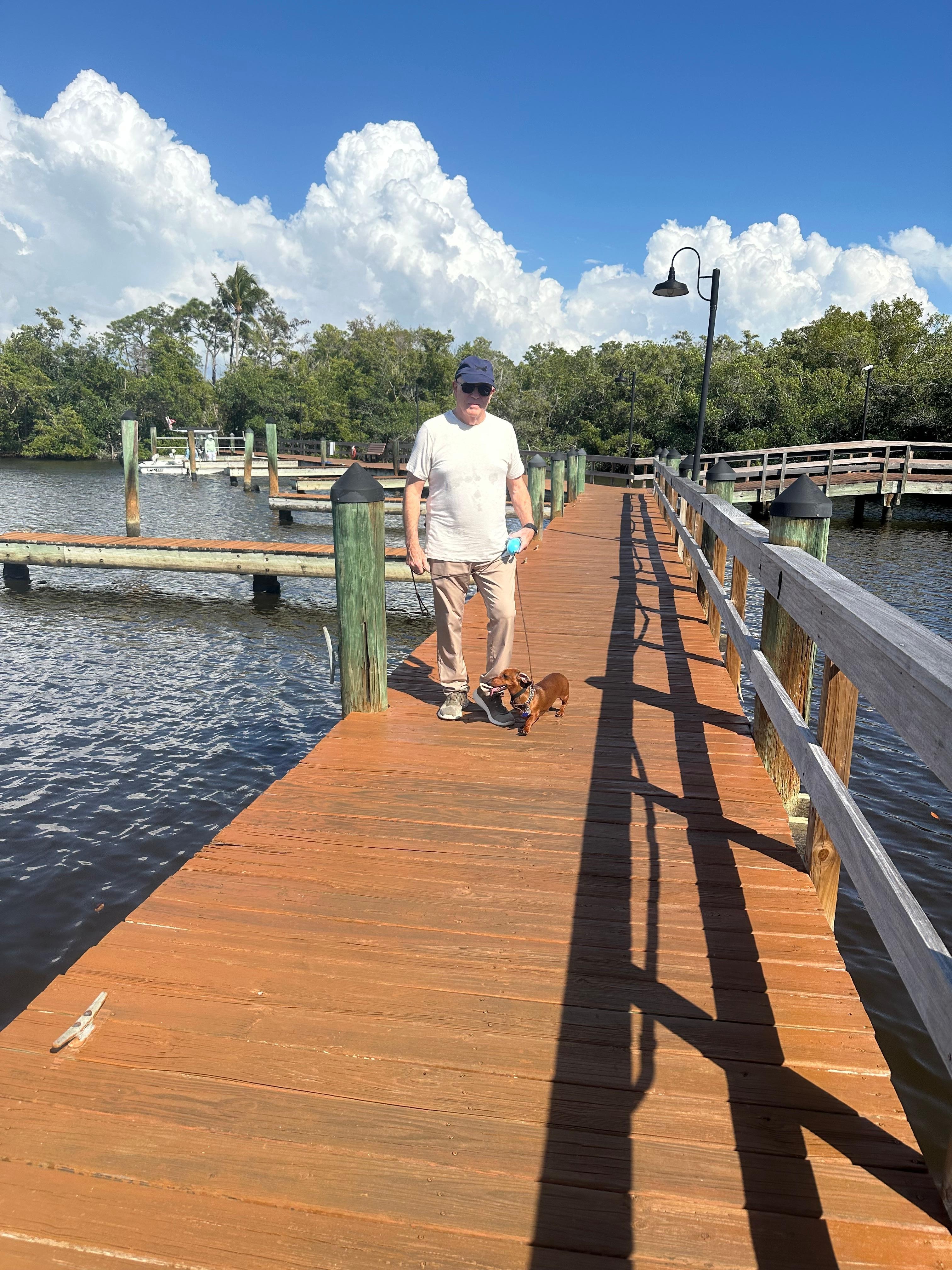 Dock in park in Bonita Bay
