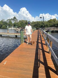 Dock in park in Bonita Bay