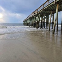 Pier a short walk from condo.