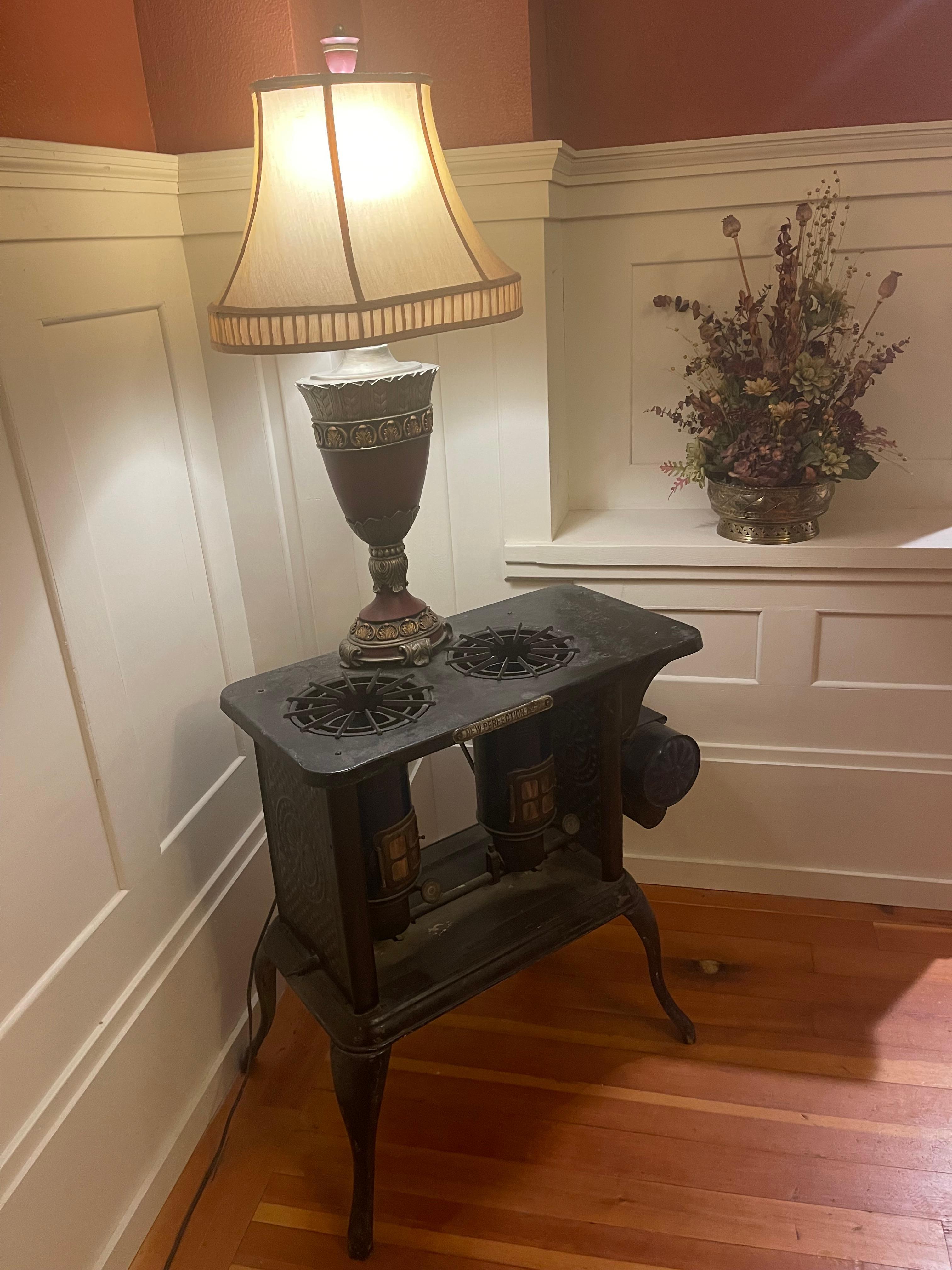 Authentic stove in the parlor