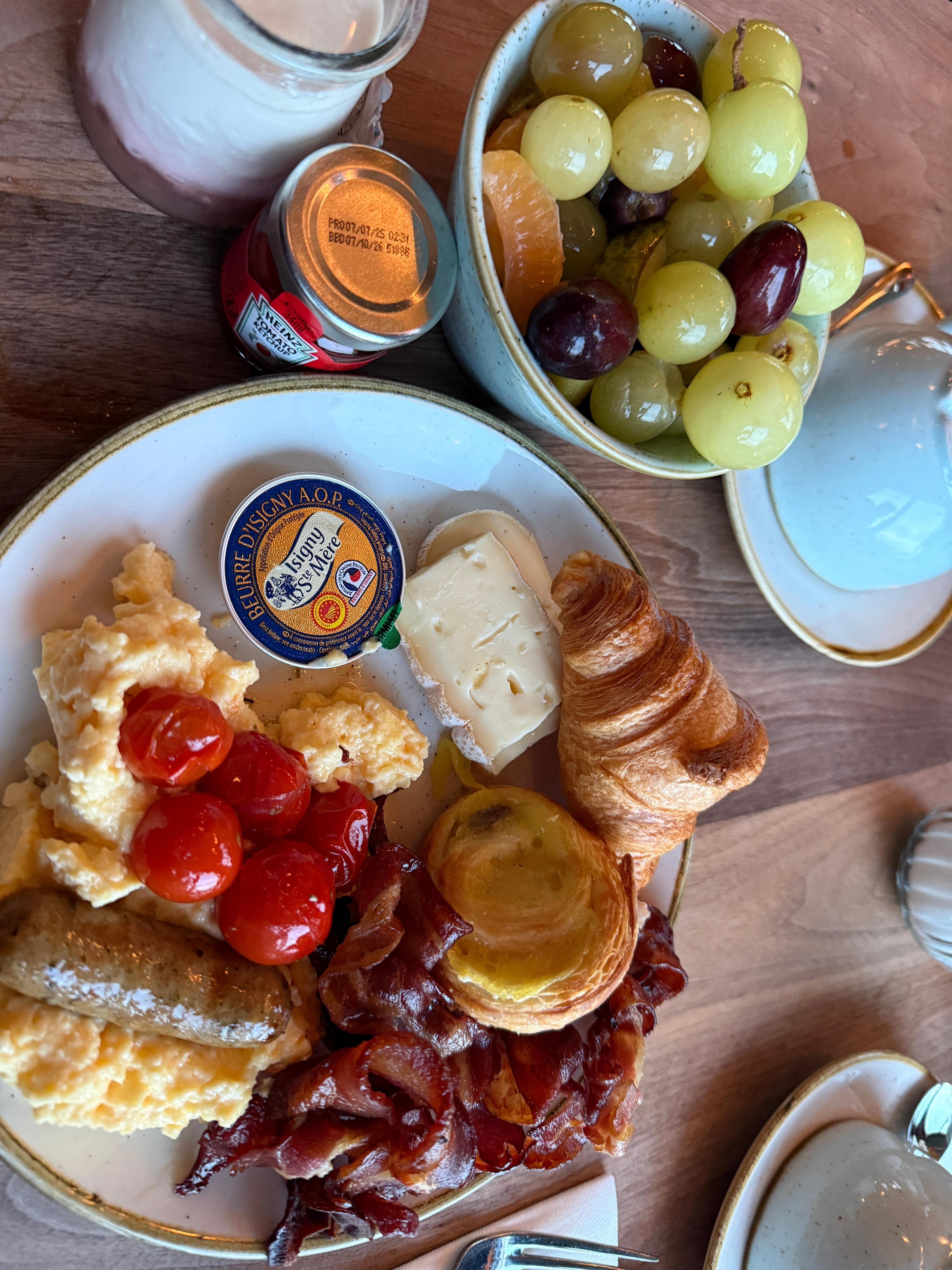 A selection from the breakfast buffet