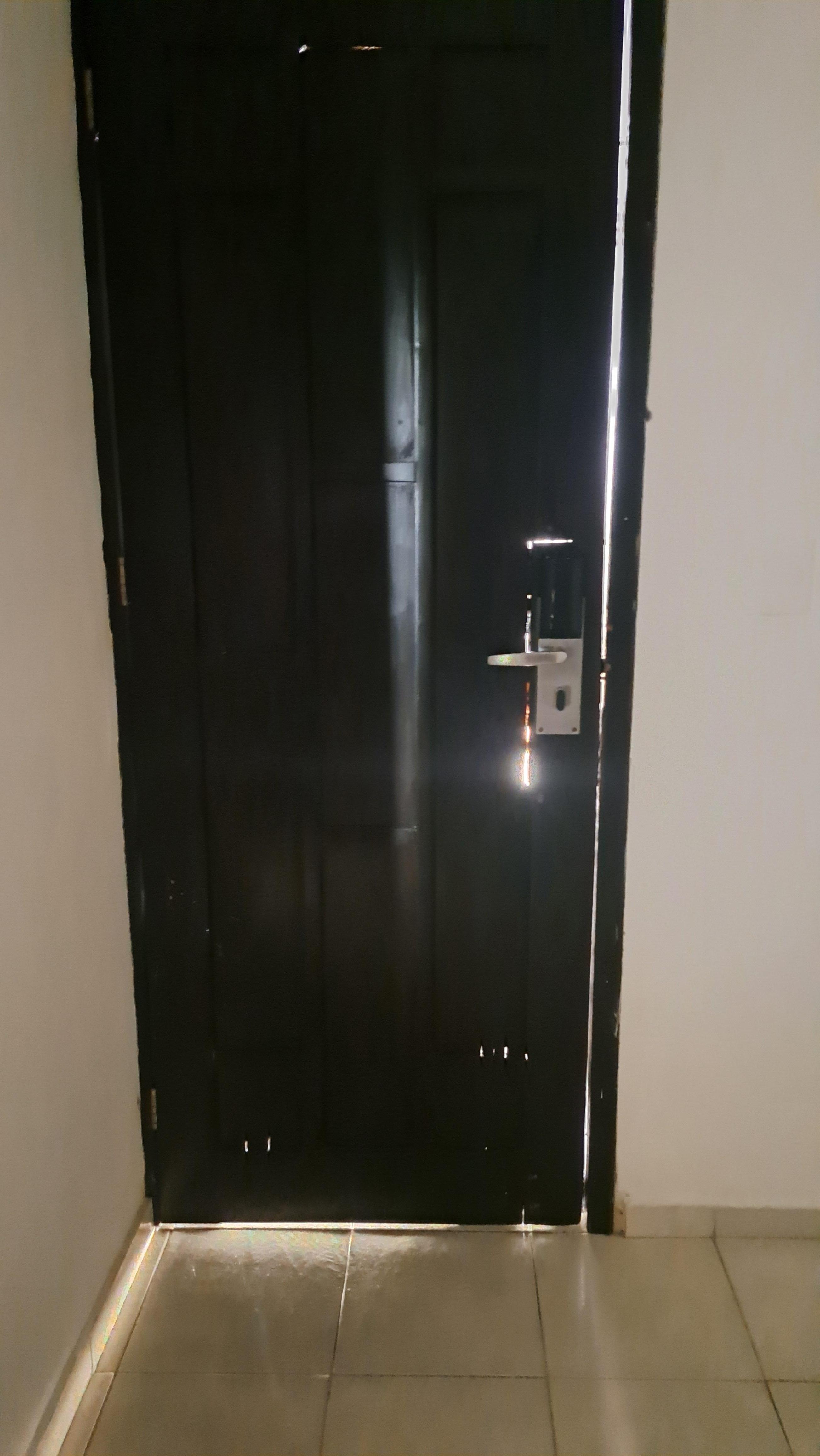 Door with holes in it