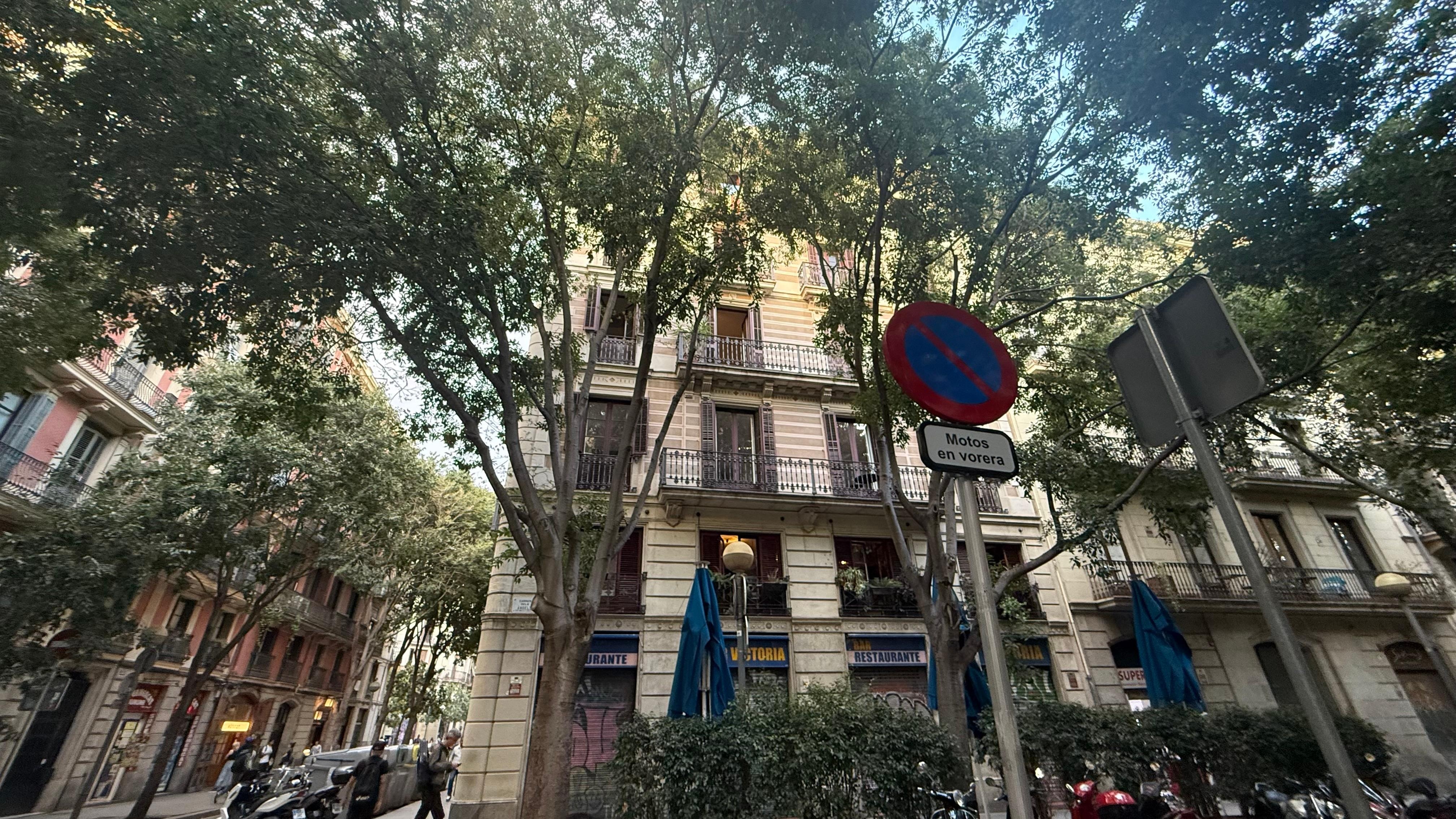 The fourth-floor, corner view was breathtaking from both vantage points.