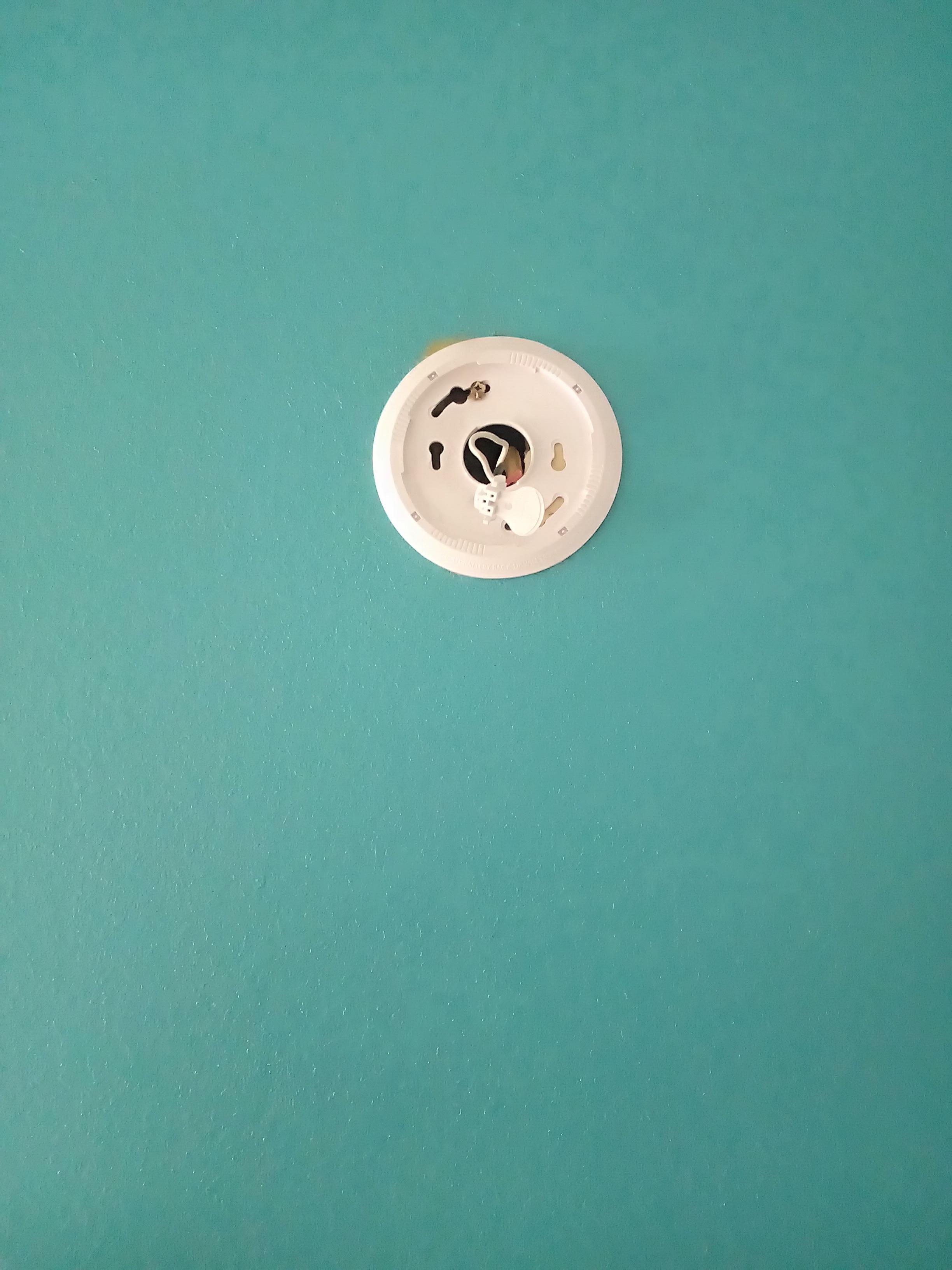 Smoke Detector missing from wall