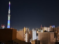 屋上から。