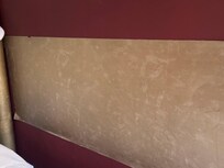 Crappy wall paper.