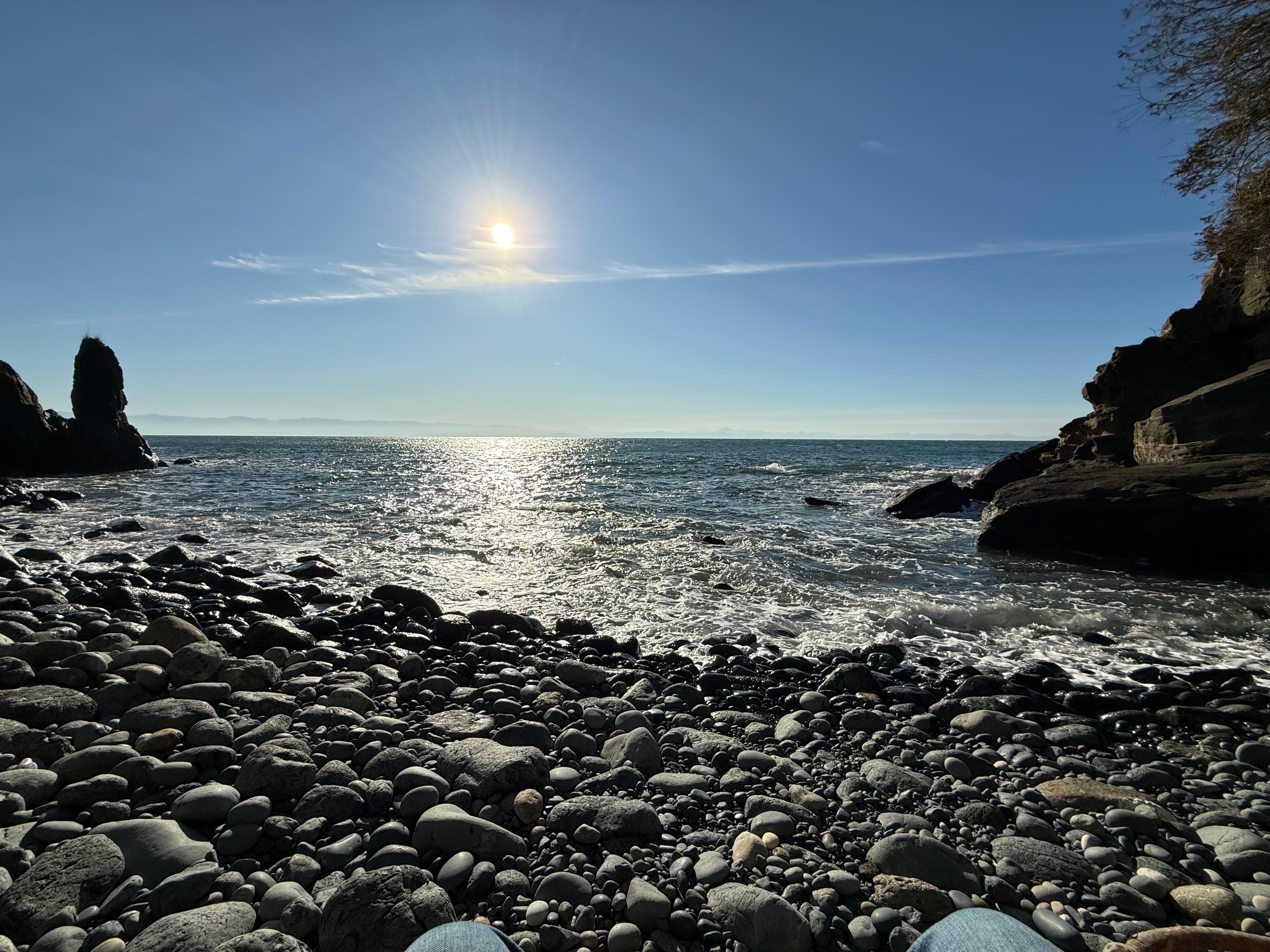 Another miserable day at the private beach…lol