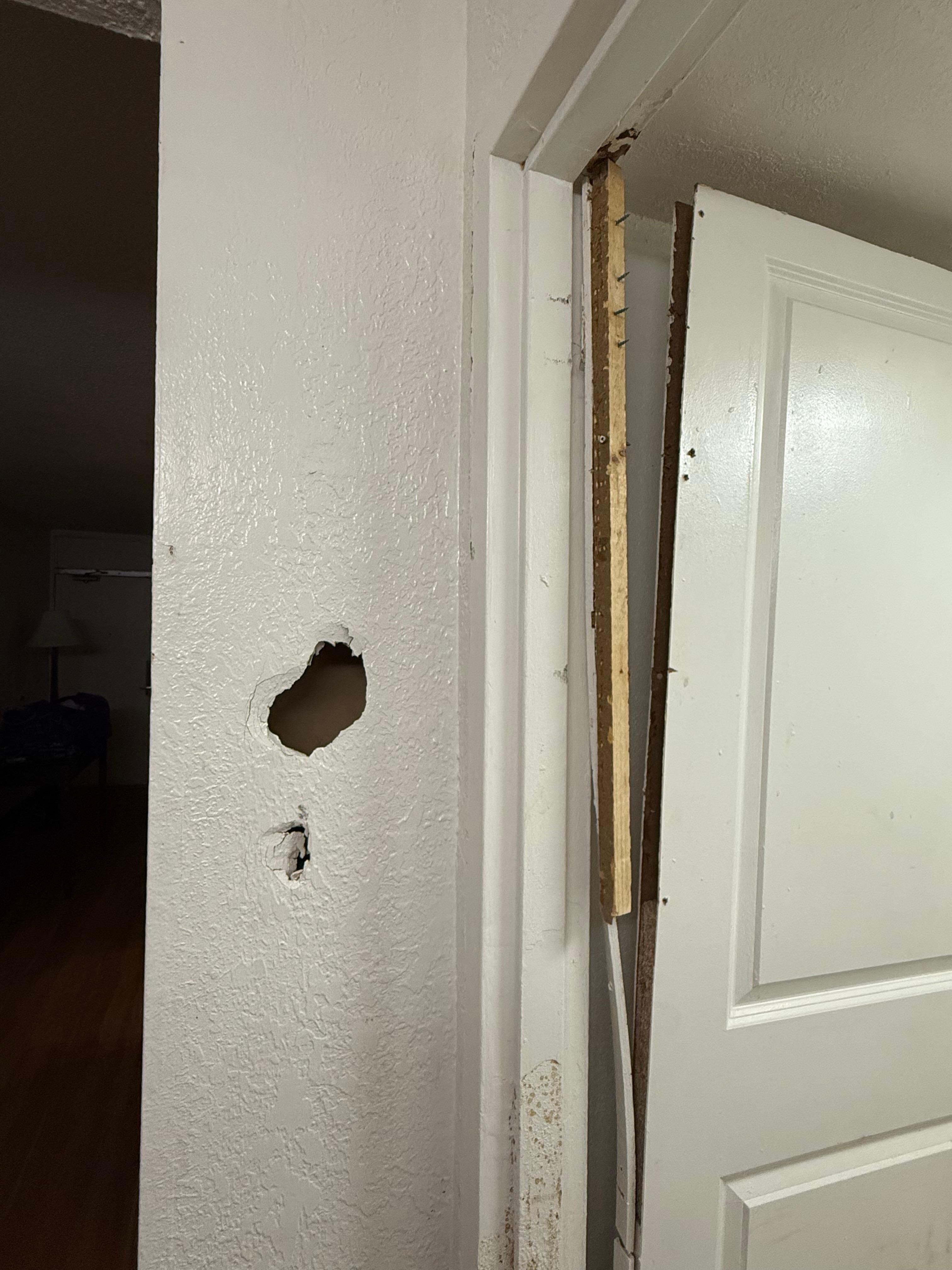 broken door that wouldn't shut
