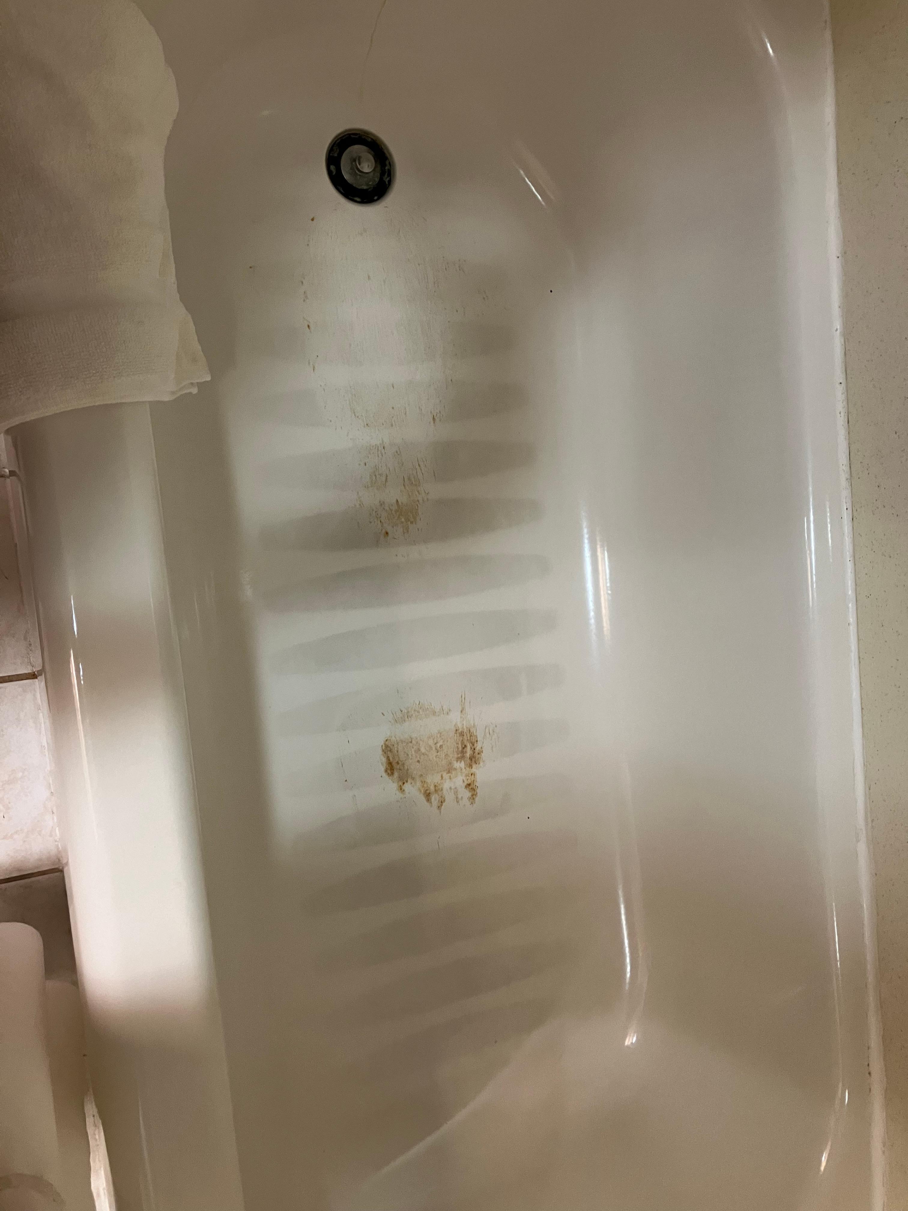 Tub stained