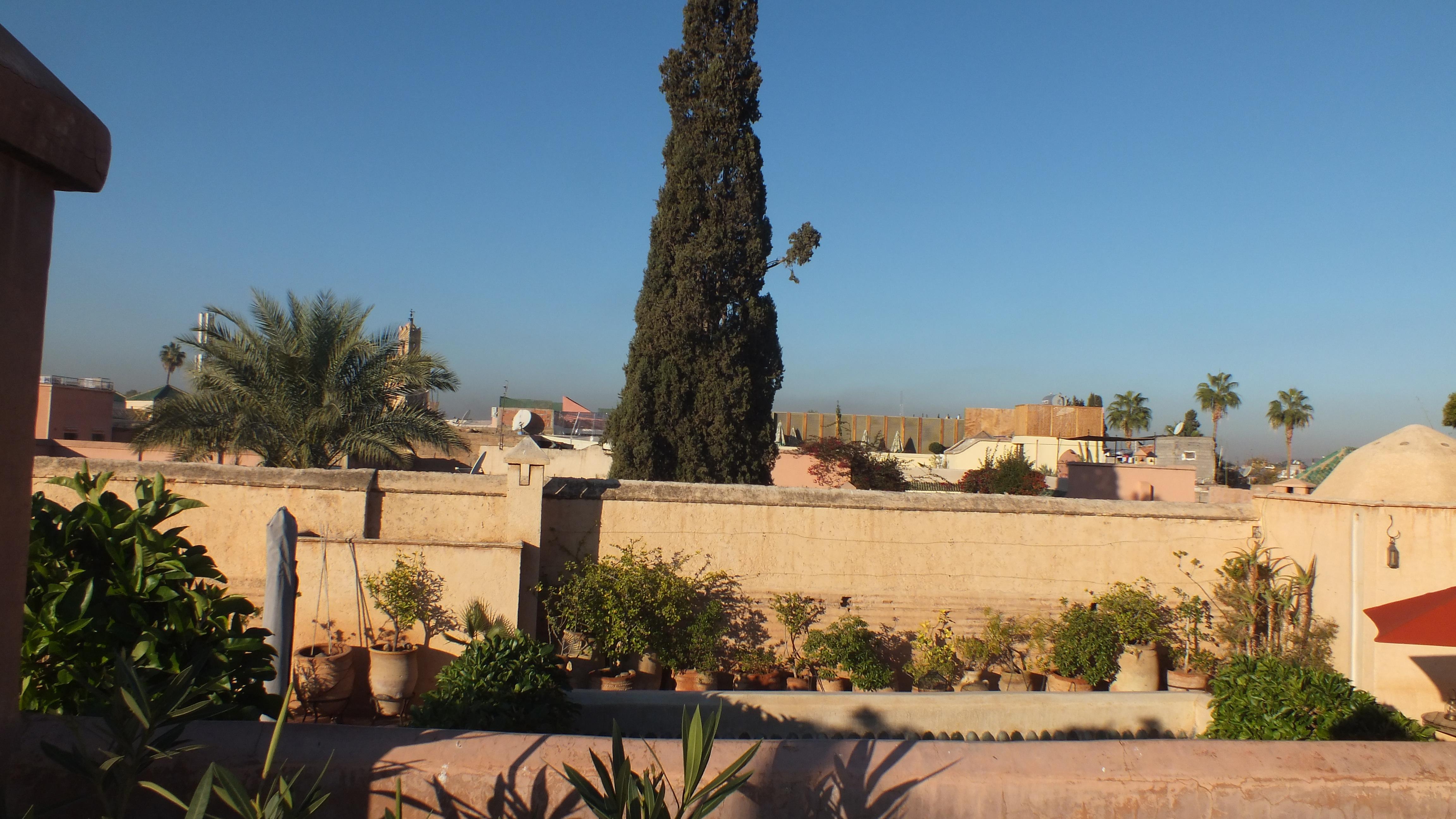 Beau toit terrasse avec très belle vue