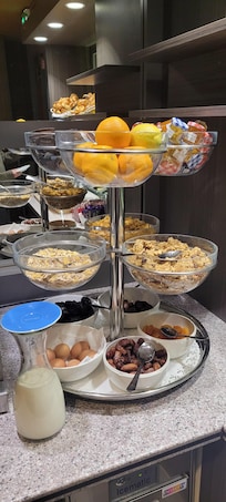 Del av frukostbuffen