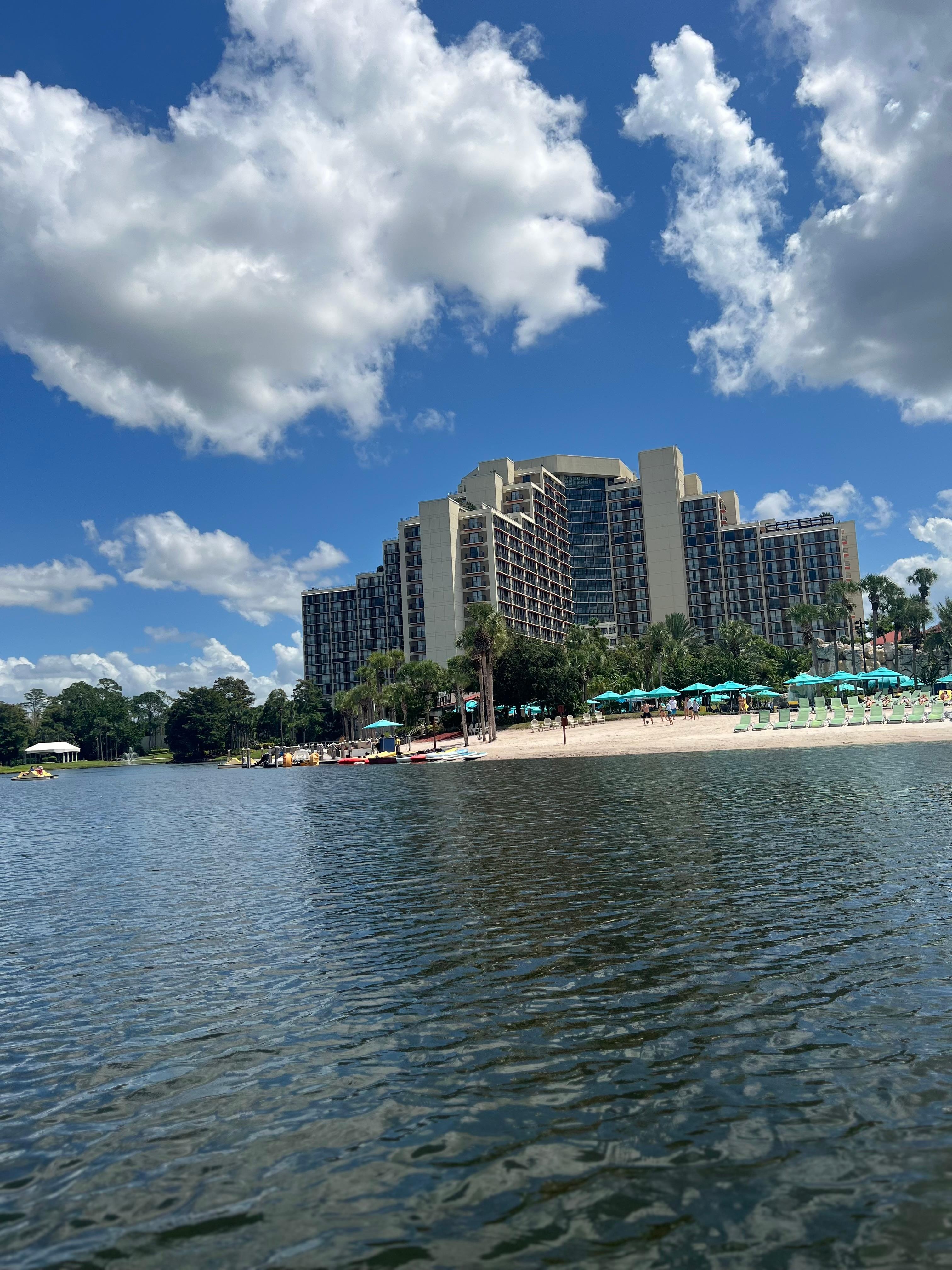 Hotel view from pond 😍
