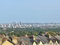 View of the City from the bedroom.