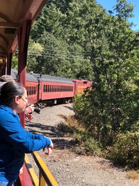 Skunk Train out of Willits