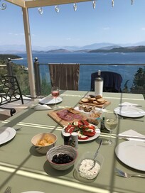 Great views looking across the channel at Albania.