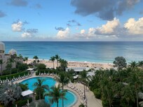 Looking west, ocean view from 8th floor room balcony