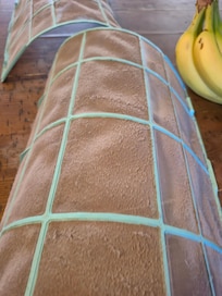 AC filter, caked with dust. Hadn't been cleaned.