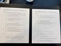Evening menu - how do you tell which are starters and which are main courses?