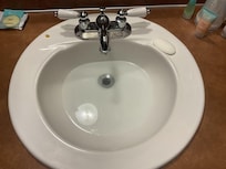 Sink with sitting water