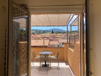 View of balcony.