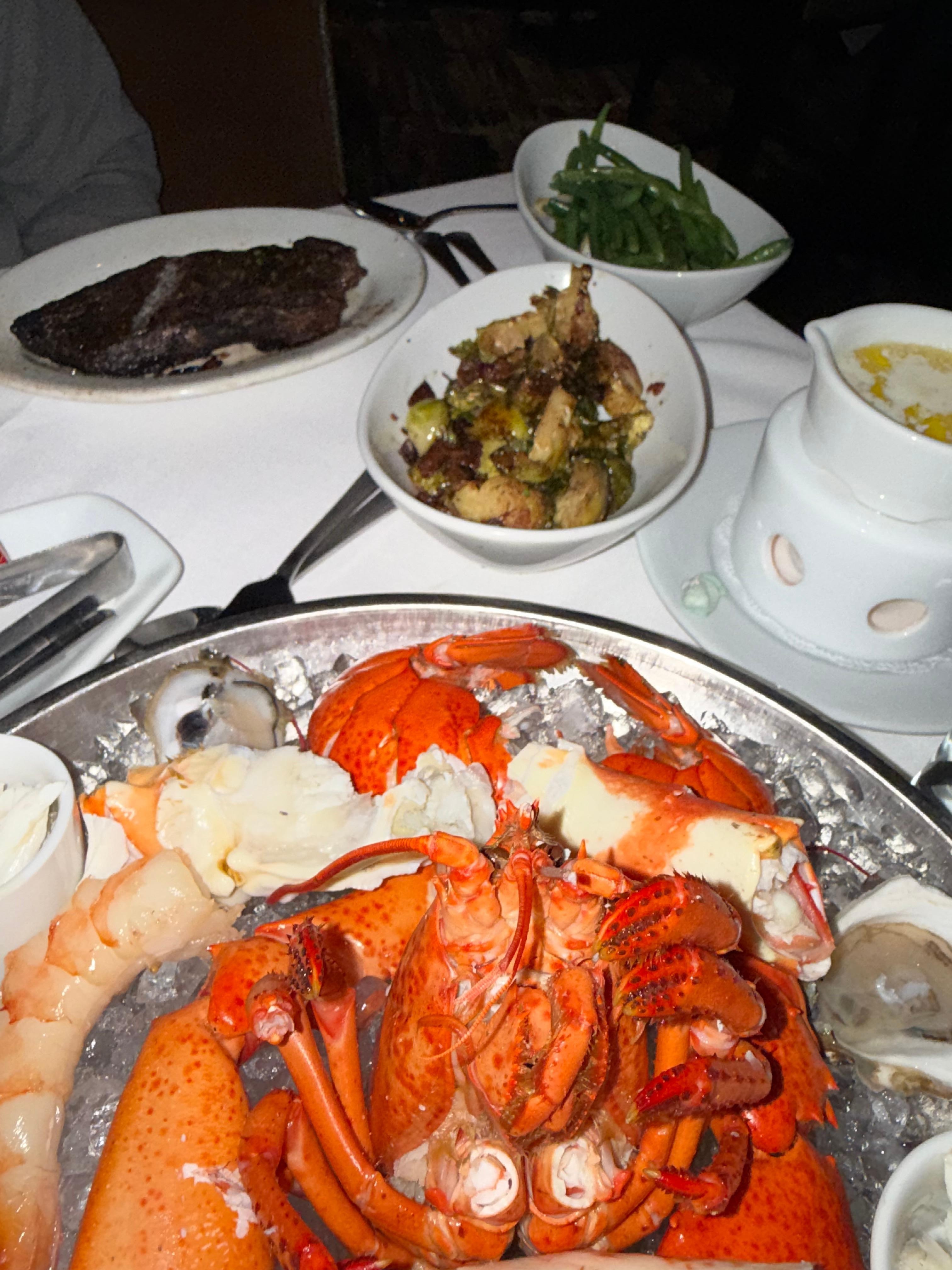 Seafood tower at Ruth’s Chris Steak House
