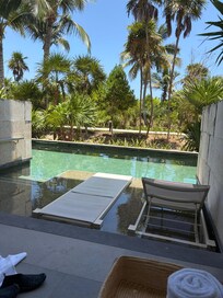 Vista desde mi habitación en planta baja swim up