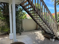 Zoom in to see the iguana on the wall.