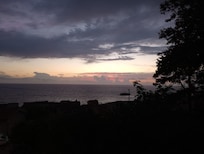 Sunset from the property over the sea