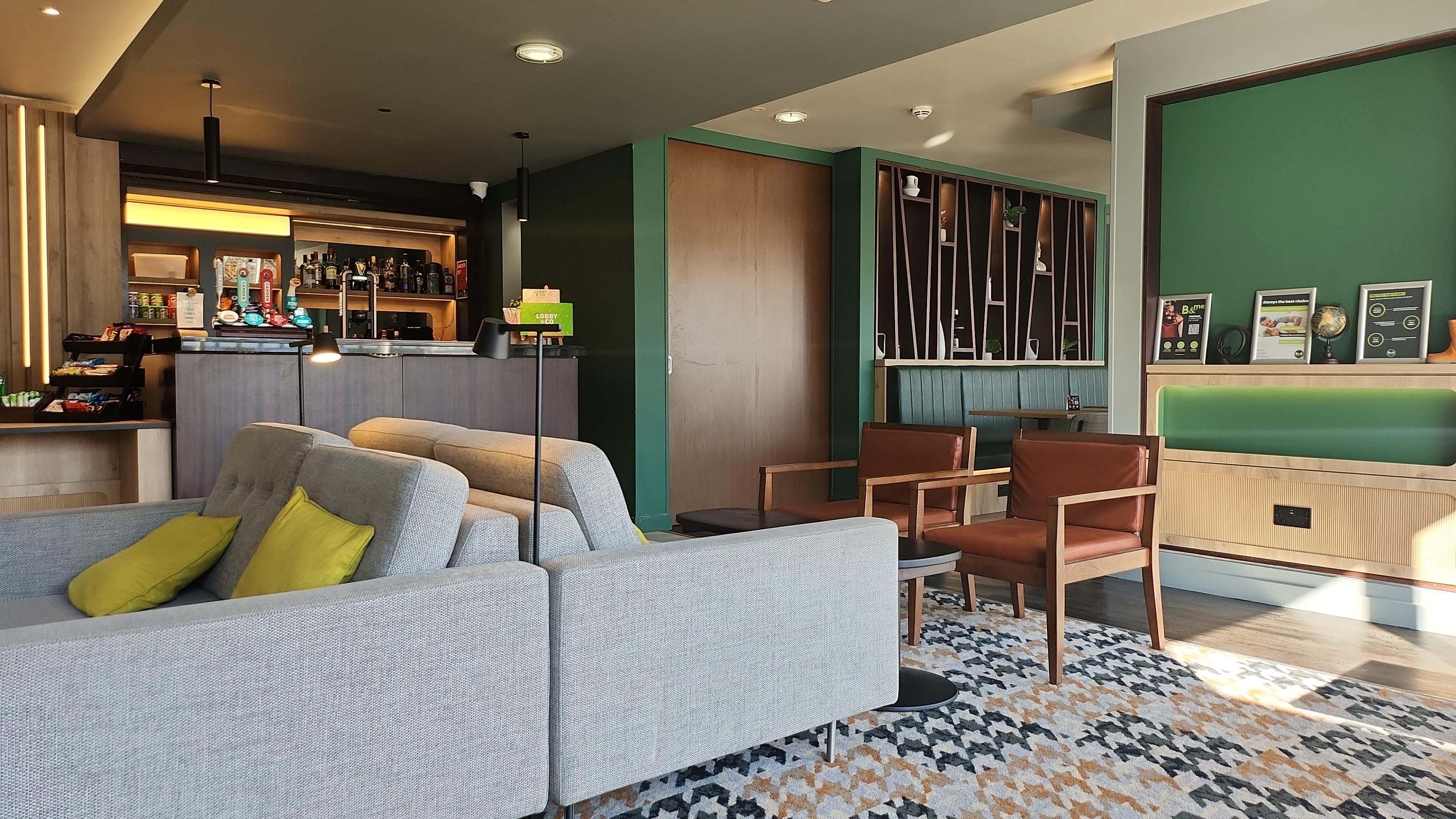 Reception and leading to dining area