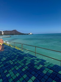 View from adult only infinity pool.