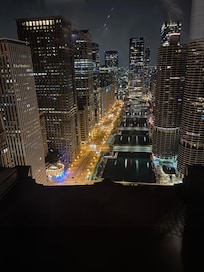 The night view from our room