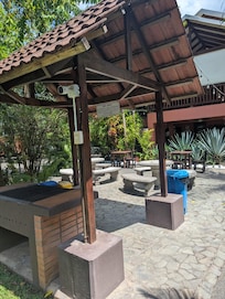 The grill area