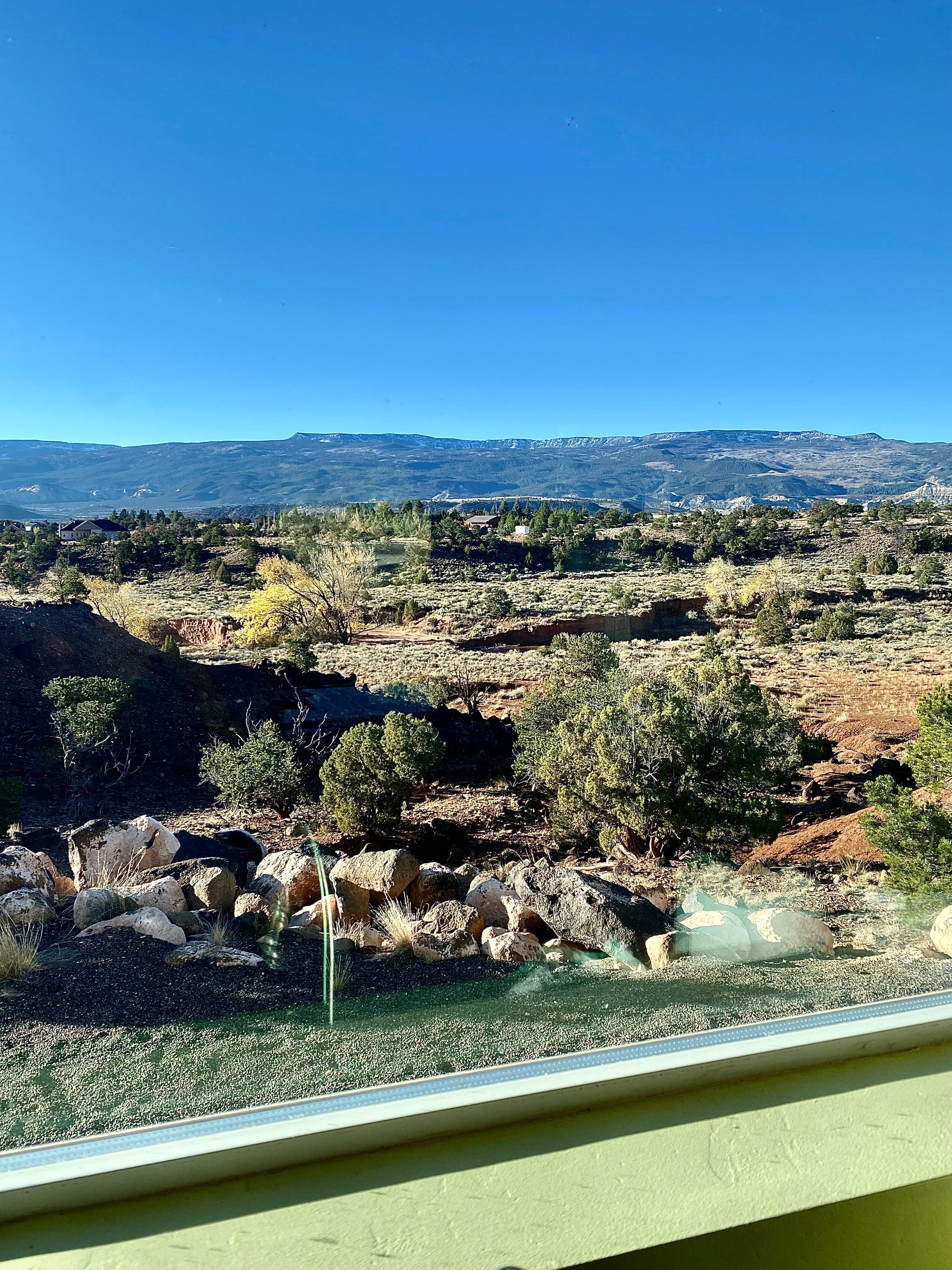 Stunning view out the kitchen window!