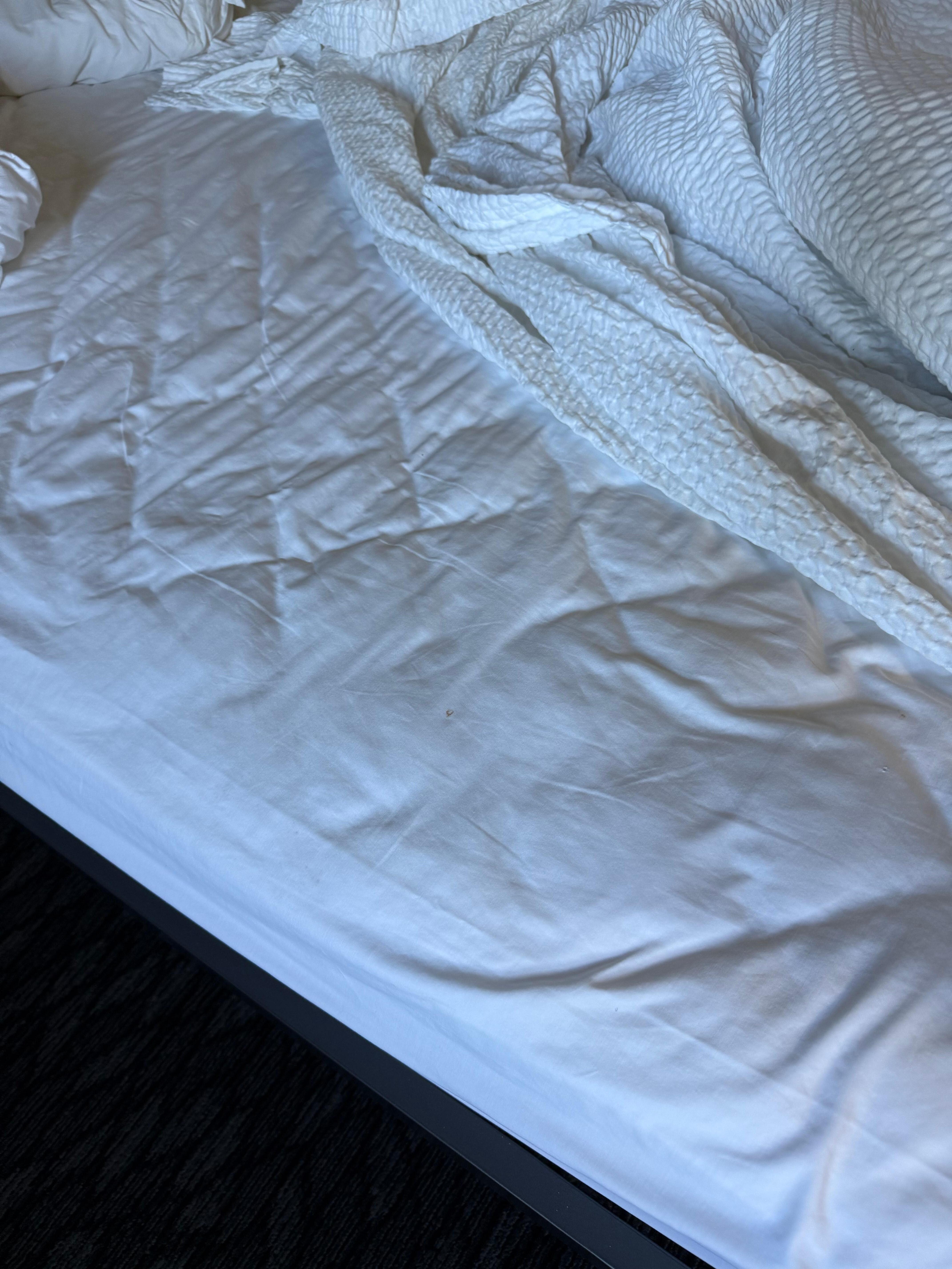 Uncomfortable spring mattress. 