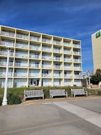 View of hotel form the boardwalk